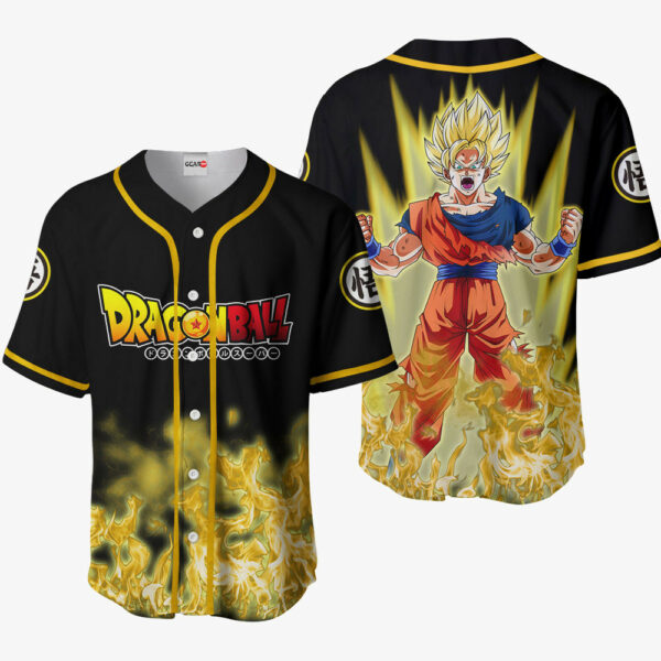 Goku Super Saiyan Jersey Shirt Custom Dragon Ball Anime Merch Clothes 1