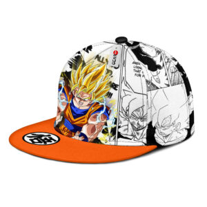 Goku Super Saiyan Snapback Hat Custom Dragon Ball Anime Hat Mix Manga 6