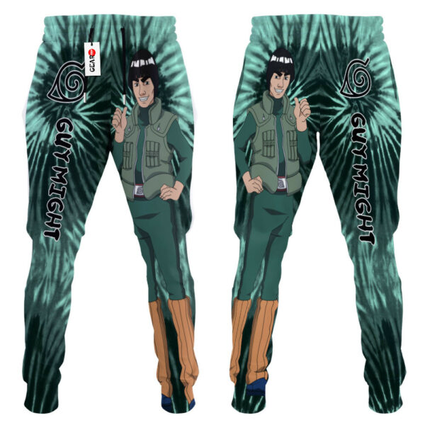 Guy Might Joggers Custom Anime Sweatpants Tie Dye Style Merch 3