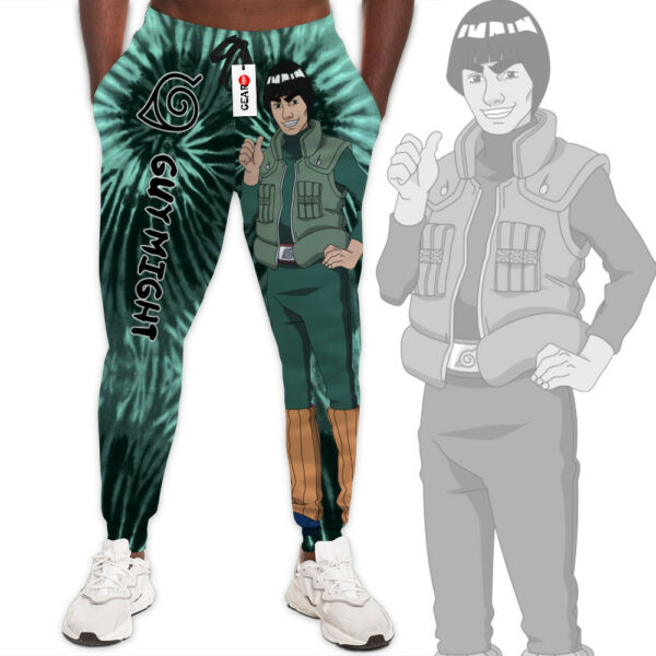 Guy Might Joggers Custom Anime Sweatpants Tie Dye Style Merch 1