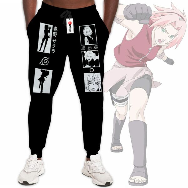 Haruno Sakura Jogger Pants Custom Anime NRT Sweatpants Merch 2