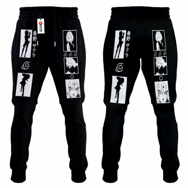 Haruno Sakura Jogger Pants Custom Anime NRT Sweatpants Merch 4