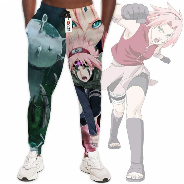 Haruno Sakura Sweatpants Custom Anime NRT Jogger Pants Merch 2