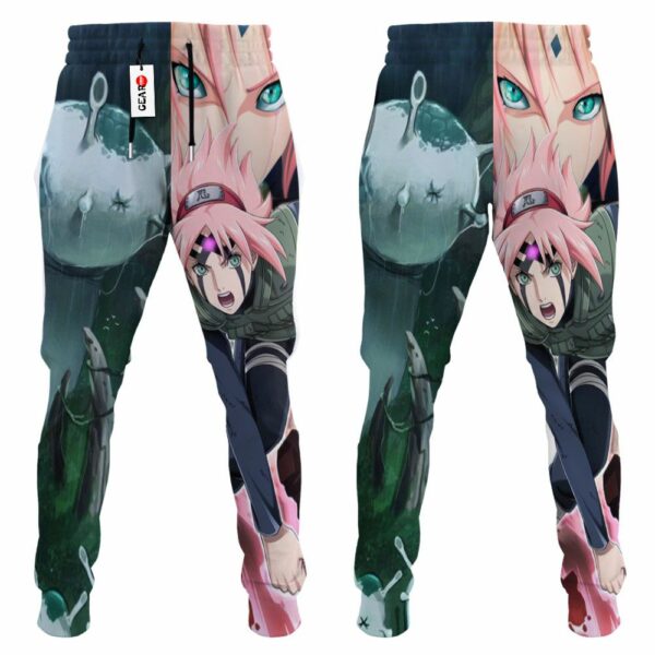 Haruno Sakura Sweatpants Custom Anime NRT Jogger Pants Merch 4