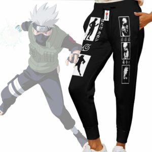 Hatake Kakashi Jogger Pants Custom Anime NRT Sweatpants Merch 6