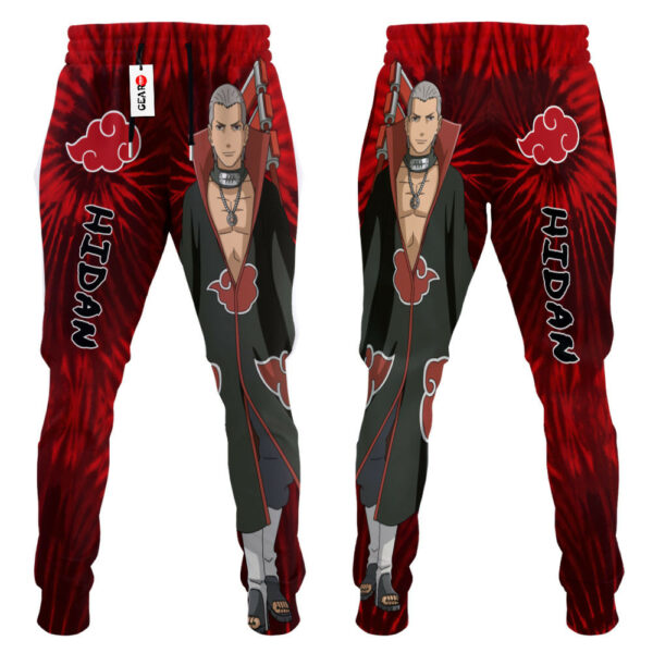 Hidan Joggers Custom Anime Akatsuki Sweatpants Tie Dye Style 3