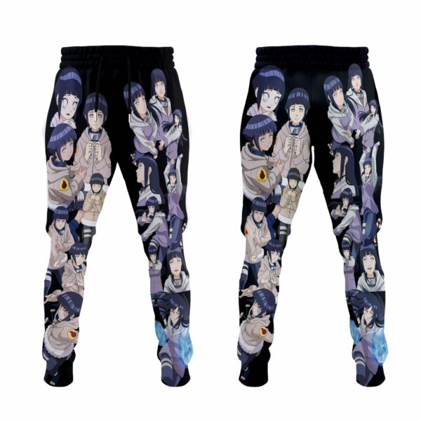 Hinata Hyuga Jogger Pants Fleece Custom NRT Characters Anime Sweatpant 2