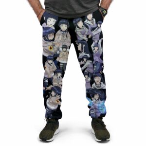 Hinata Hyuga Jogger Pants Fleece Custom NRT Characters Anime Sweatpant 7