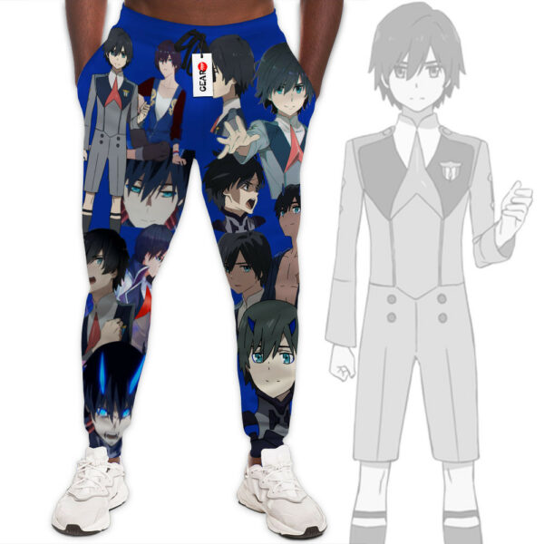 Hiro Joggers Custom Anime Darling In The Franxx Sweatpants For Otaku 1