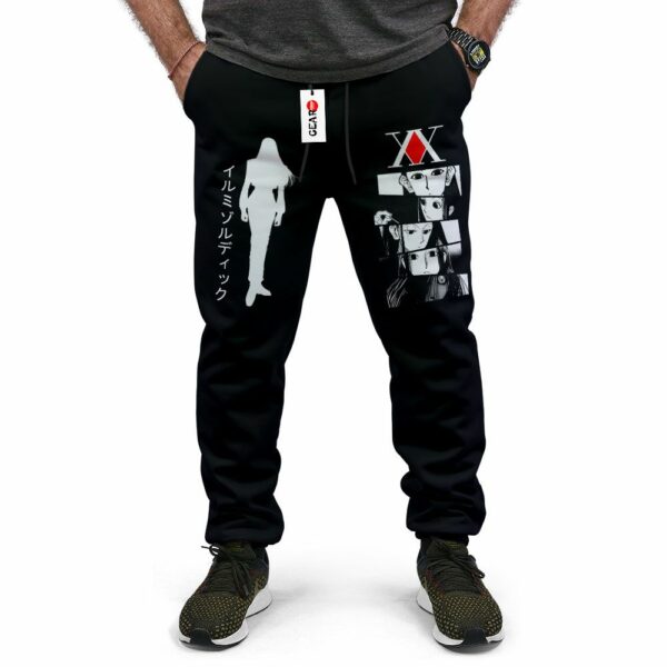 Illumi Zoldyck Jogger Pants Fleece Custom HxH Anime Sweatpants 2