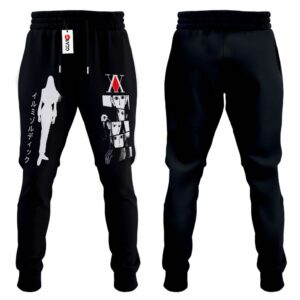 Illumi Zoldyck Jogger Pants Fleece Custom HxH Anime Sweatpants 7