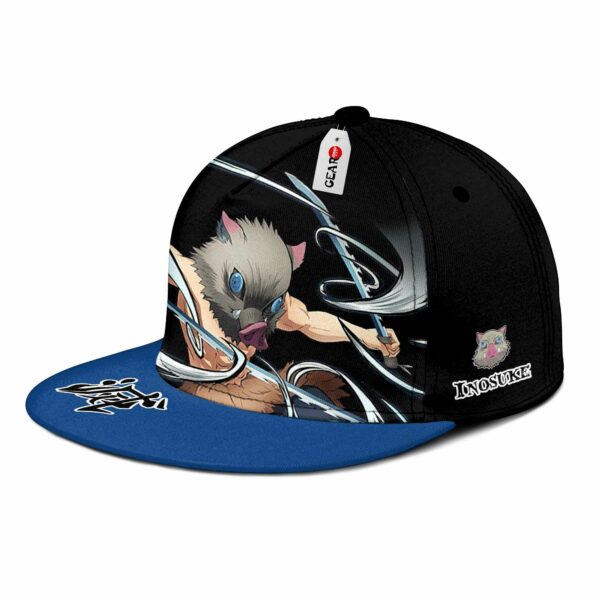 Inosuke Cap Hat Beast Breathing Anime Kimetsu Snapback 2