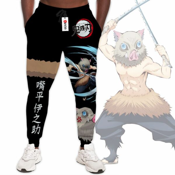 Inosuke Jogger Pants Custom Anime Kimetsu Sweatpants 1
