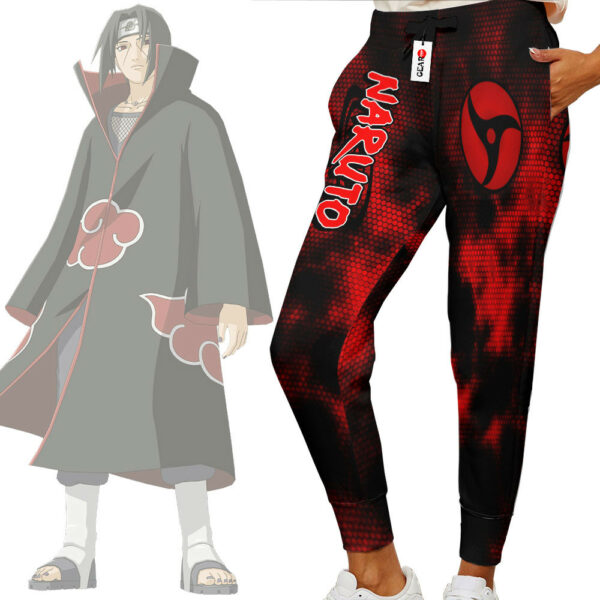 Itachi Mangekyo Sharingan Sweatpants Custom Anime NRT Jogger Pants Merch 2