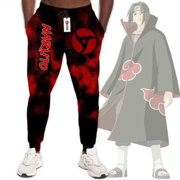 Itachi Mangekyo Sharingan Sweatpants Custom Anime NRT Jogger Pants Merch 1