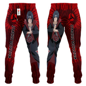 Itachi Uchiha Joggers Custom Anime Akatsuki Sweatpants Tie Dye Style Merch 6