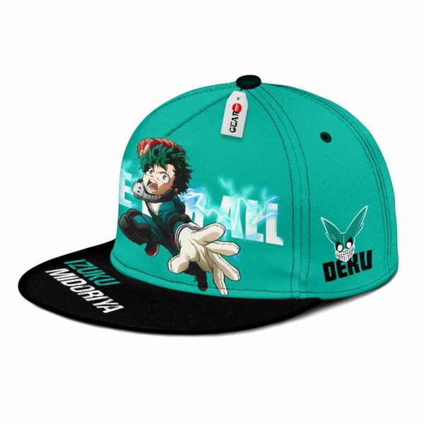 Izuku Midoriya Cap Hat One For All My Hero Academia Anime Snapback 2