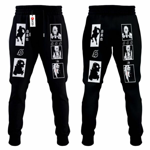 Jiraiya Jogger Pants Custom Anime NRT Sweatpants Merch 4