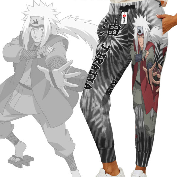 Jiraiya Joggers Custom Anime Sweatpants Tie Dye Style Merch 2