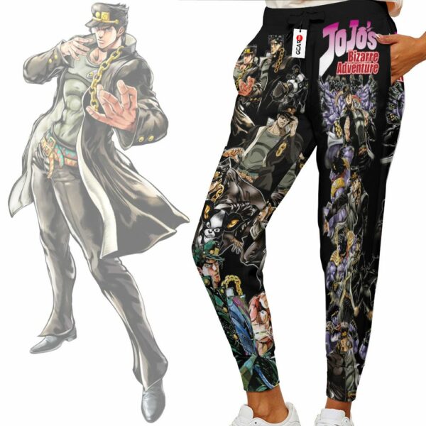 Jotaro Kujo Sweatpants Custom Anime JJBAs Jogger Pants Merch 2