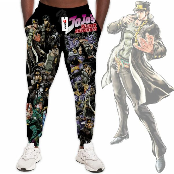 Jotaro Kujo Sweatpants Custom Anime JJBAs Jogger Pants Merch 1