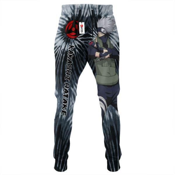 Kakashi Hatake Joggers Custom Anime Sweatpants Tie Dye Style Merch 4