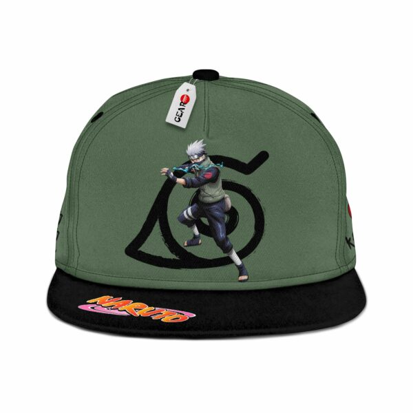 Kakashi Snapback Hat Custom Konohagakure NRT Anime Hat 1