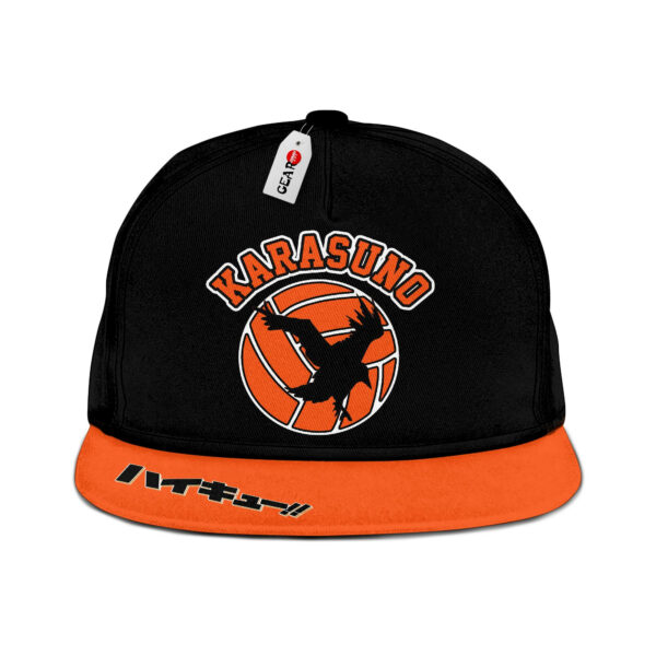 Karasuno Snapback Hat Custom Haikyuu Anime Hat for Otaku 1