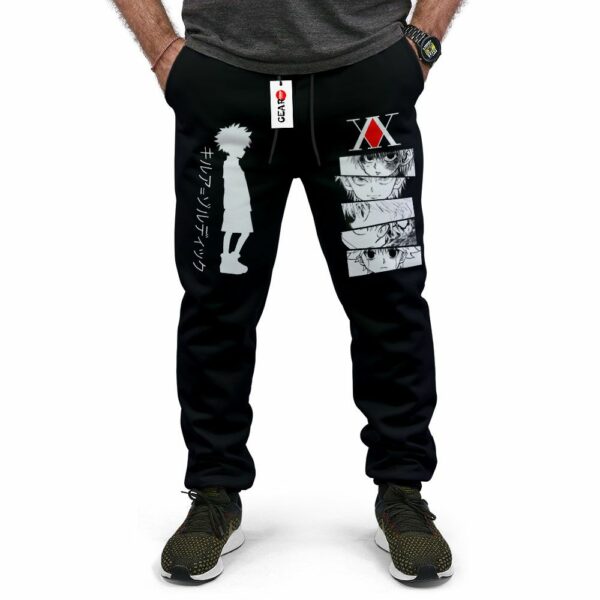 Killua Jogger Pants Fleece Custom HxH Anime Sweatpants 2