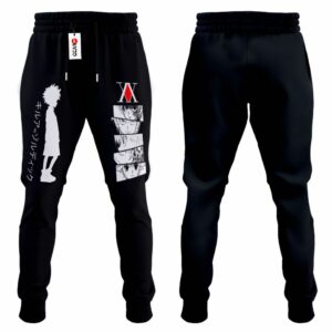 Killua Jogger Pants Fleece Custom HxH Anime Sweatpants 7