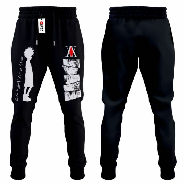 Killua Jogger Pants Fleece Custom HxH Anime Sweatpants 4