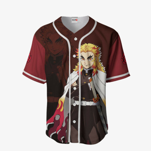 Kyojuro Rengoku Jersey Shirt Custom Kimetsu Anime Merch Clothes 2