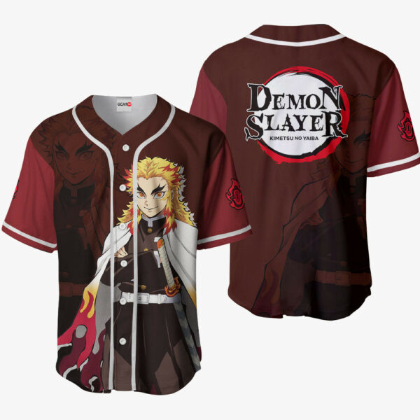 Kyojuro Rengoku Jersey Shirt Custom Kimetsu Anime Merch Clothes 1