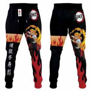 Kyojuro Rengoku Jogger Pants Custom Kimetsu Anime Sweatpants 7