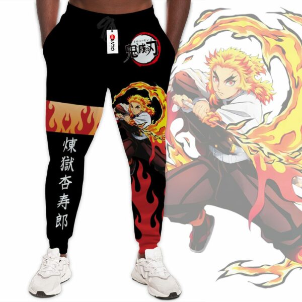 Kyojuro Rengoku Jogger Pants Custom Kimetsu Anime Sweatpants 1