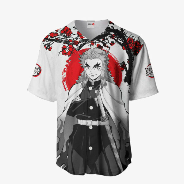 Kyoujurou Rengoku Jersey Shirt Custom Kimetsu Anime Merch Clothes Japan Style 2