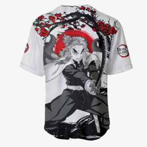 Kyoujurou Rengoku Jersey Shirt Custom Kimetsu Anime Merch Clothes Japan Style 5