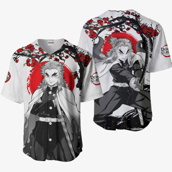 Kyoujurou Rengoku Jersey Shirt Custom Kimetsu Anime Merch Clothes Japan Style 1