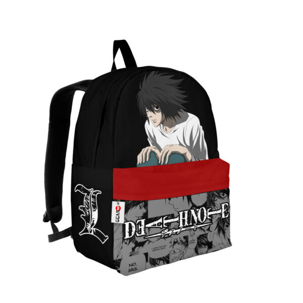 L Lawliet Backpack Custom Anime D-note Bag Mix Manga for Otaku 2