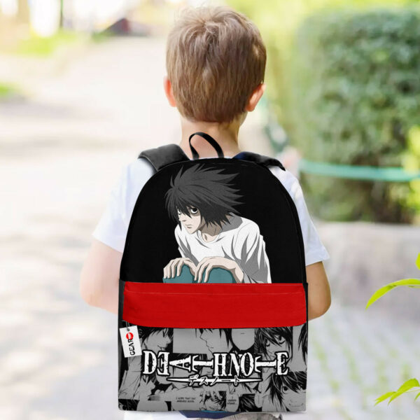 L Lawliet Backpack Custom Anime D-note Bag Mix Manga for Otaku 3