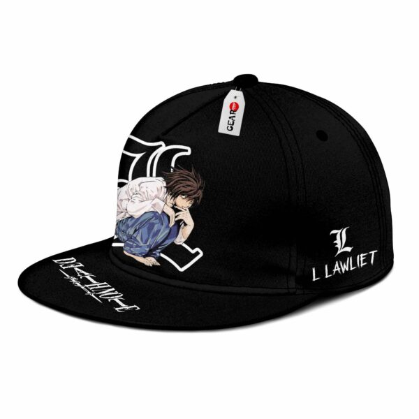 L Lawliet Hat Cap Anime Snapback Hat 2