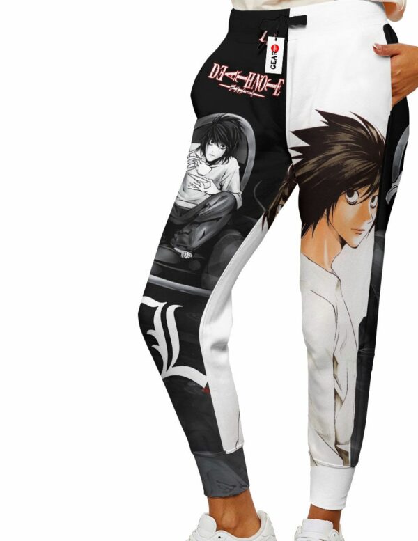 L Lawliet Jogger Pants Custom Anime Sweatpants 2
