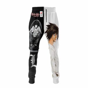 L Lawliet Jogger Pants Custom Anime Sweatpants 6