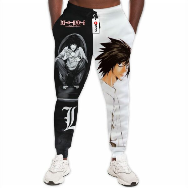 L Lawliet Jogger Pants Custom Anime Sweatpants 1