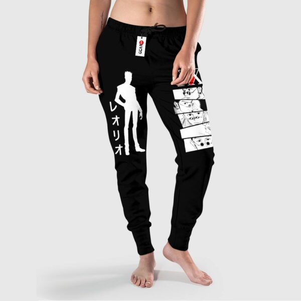 Leorio Jogger Pants Fleece Custom HxH Anime Sweatpants 2