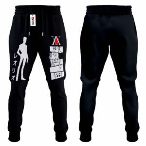 Leorio Jogger Pants Fleece Custom HxH Anime Sweatpants 7