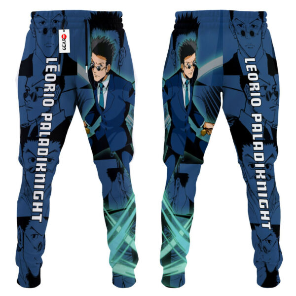 Leorio Joggers Custom Anime HxH Sweatpants Mix Manga Gifts for Otaku 3