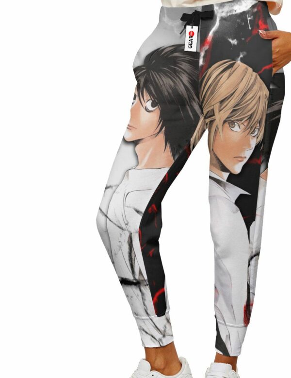 Light Yagami & L Lawliet Jogger Pants Custom Anime Sweatpants 2