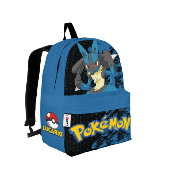 Lucario Backpack Custom Anime Pokemon Bag Gifts for Otaku 2
