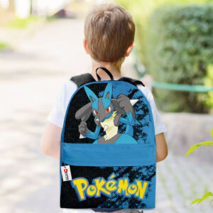 Lucario Backpack Custom Anime Pokemon Bag Gifts for Otaku 5